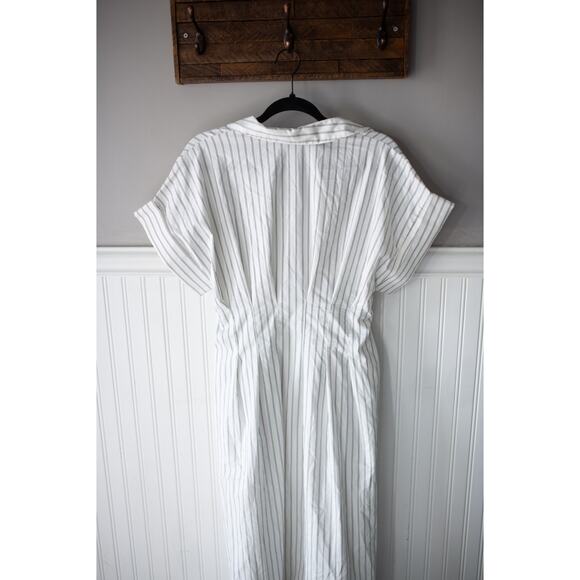 Anthropologie The Tobie Double Buckle Shirt Dress by Exquise Large - Picture 5 of 5
